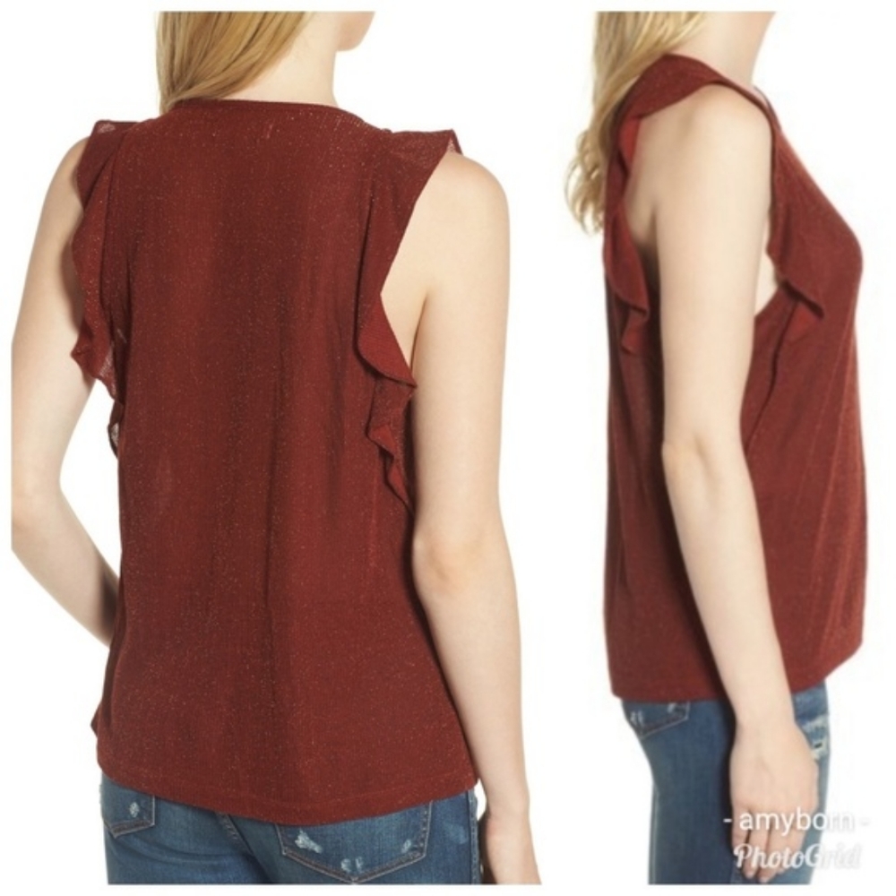 MADEWELL Metallic Ruffle Tank - Picture 3 of 4